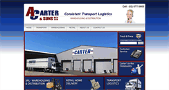 Desktop Screenshot of cartertransport.com.au